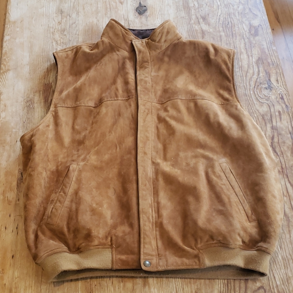 Italian suede vest jacket